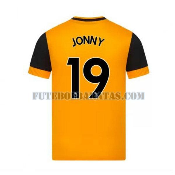 camisa jonny 19 wolverhampton wanderers wolves 2020-2021 home - amarelo homens