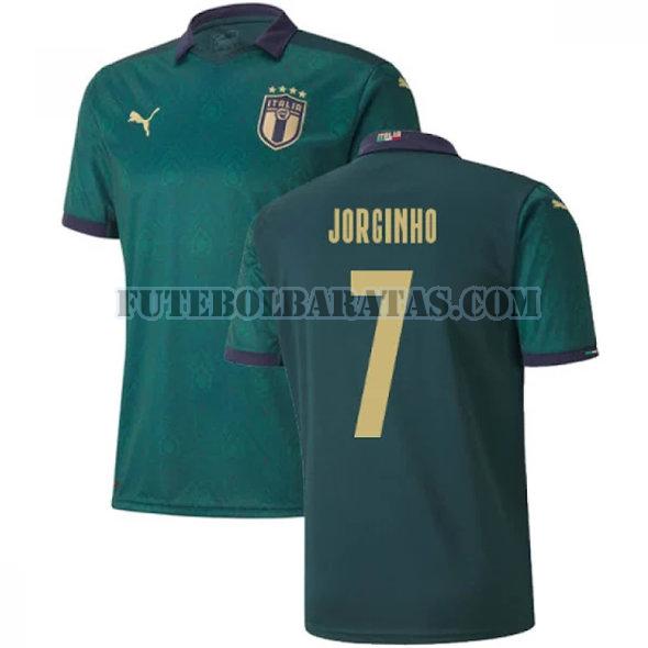 camisa jorginho 7 itália 2020 third - verde homens