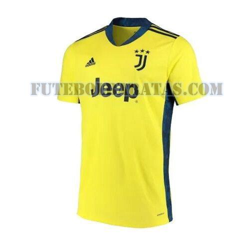 camisa juventus 2020-2021 priemra goleiro - amarelo homens