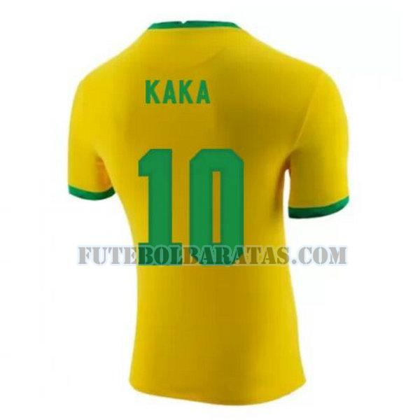 camisa kaka 10 brasil 2020-2021 home - amarelo homens