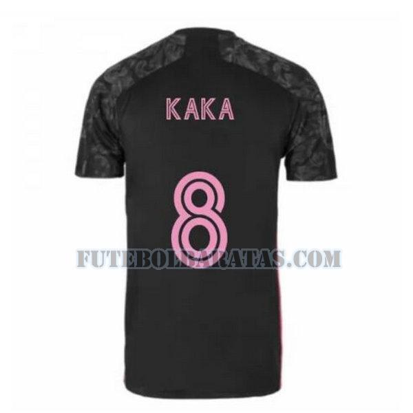camisa kaka 8 real madrid 2020-2021 third - preto homens