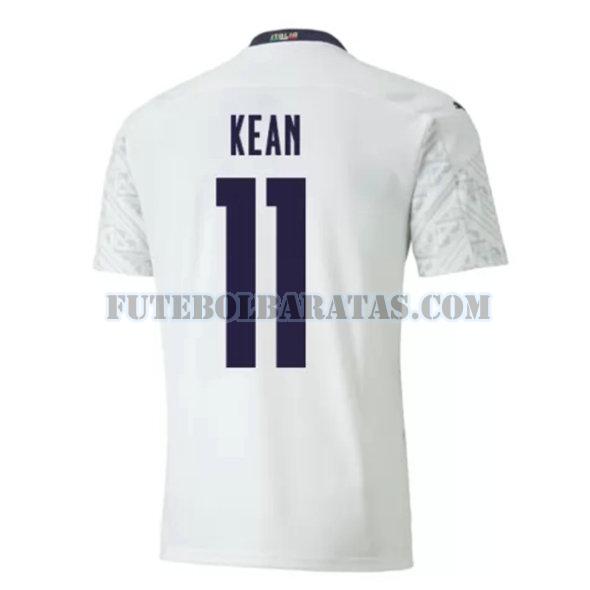 camisa kean 11 itália 2020 away - branco homens