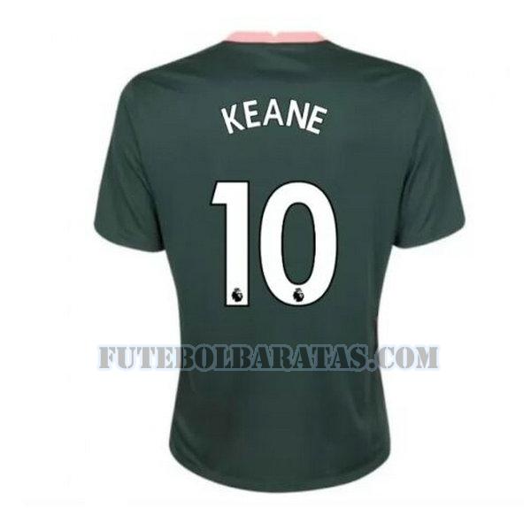 camisa keane 10 tottenham hotspur 2020-2021 away - verde homens