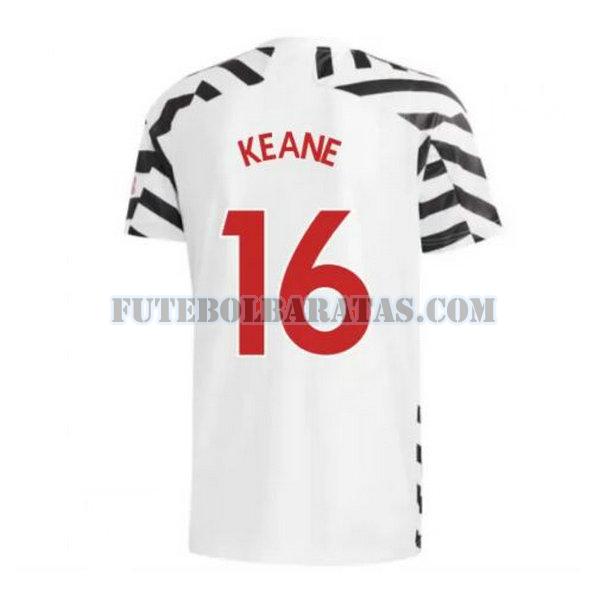 camisa keane 16 manchester united 2020-2021 third - preto homens