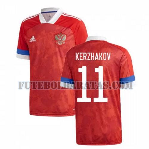 camisa kerzhakov 11 rússia 2020 home - vermelho homens