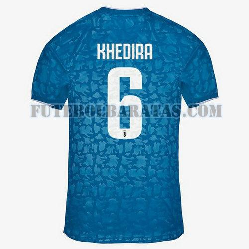 camisa khedira 6 juventus 2019-2020 third - azul homens