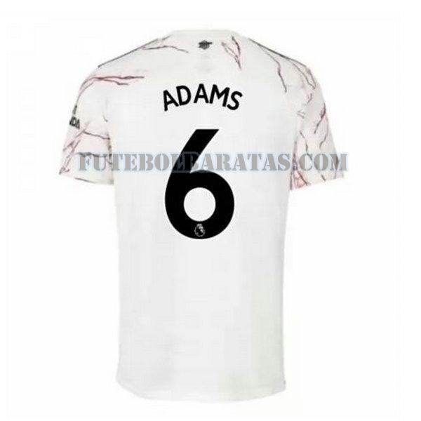 camisa kids) (adams 6 arsenal 2020-2021 away - branco homens