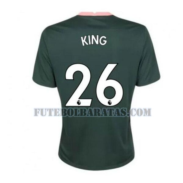camisa king 26 tottenham hotspur 2020-2021 away - verde homens