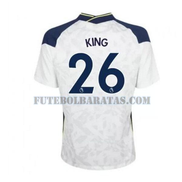 camisa king 26 tottenham hotspur 2020-2021 priemra - branco homens