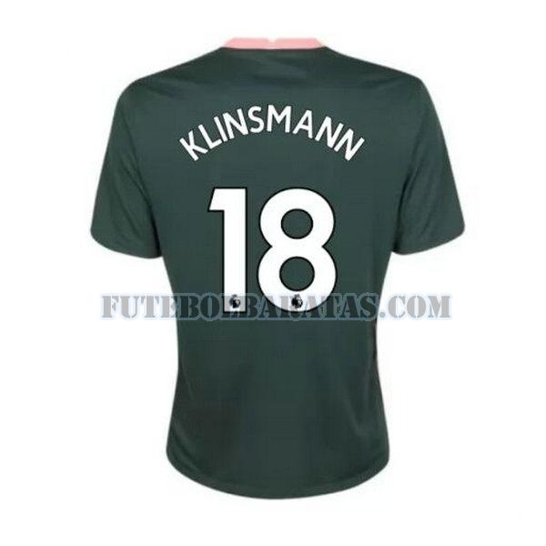 camisa klinsmann 18 tottenham hotspur 2020-2021 away - verde homens