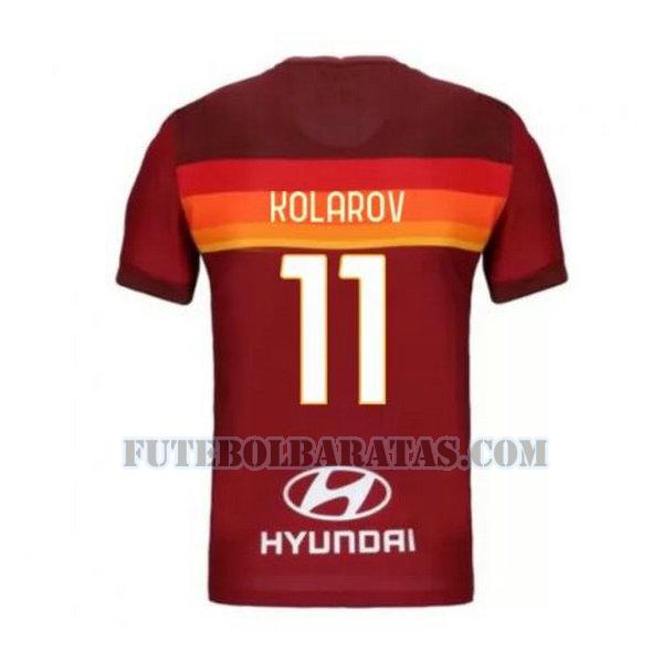 camisa kolarov 11 as roma 2020-2021 priemra - vermelho homens