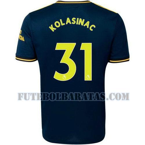camisa kolasinac 31 arsenal 2019-2020 third - azul homens
