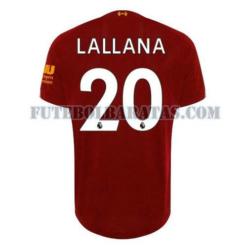 camisa lallana 20 liverpool 2019-2020 home - vermelho homens