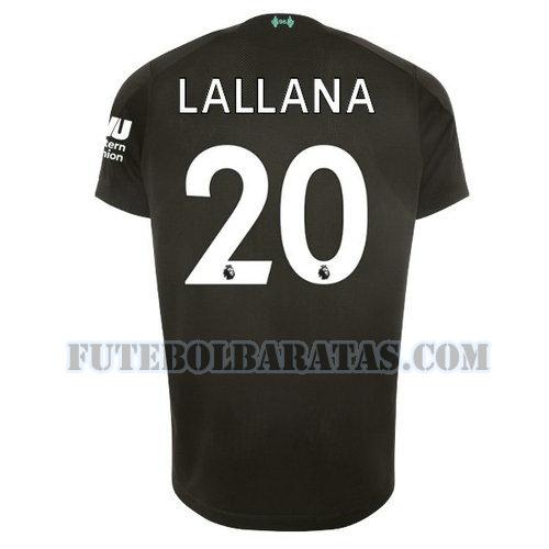 camisa lallana 20 liverpool 2019-2020 third - preto homens