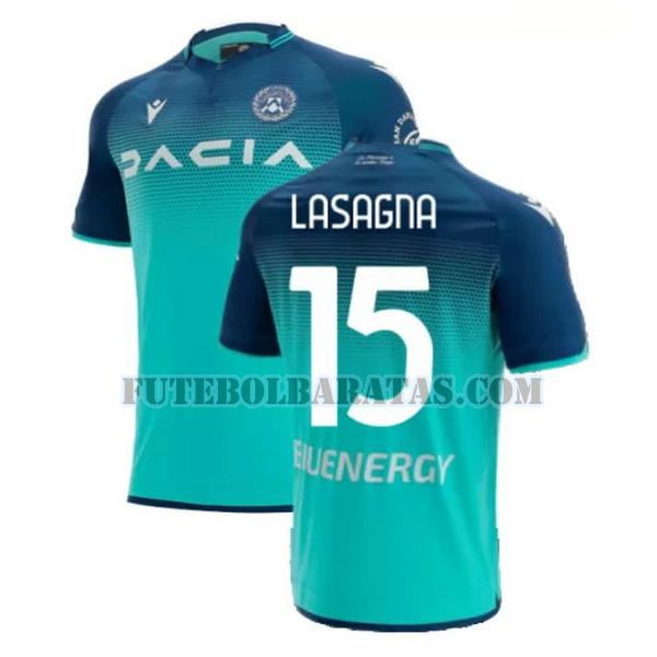 camisa lasagna 15 udinese calcio 2021 2022 away - verde homens