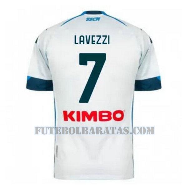 camisa lavezzi 7 napoli 2020-2021 away - azul homens