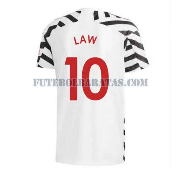 camisa law 10 manchester united 2020-2021 third - preto homens