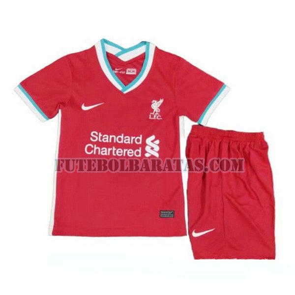 camisa liverpool 2020-2021 home - vermelho meninos