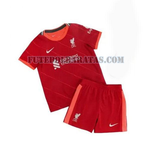 camisa liverpool 2021 2022 home - vermelho meninos