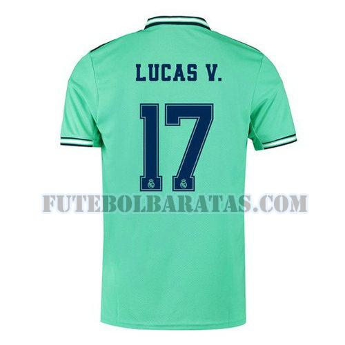 camisa lucas 17 real madrid 2019-2020 third - verde homens