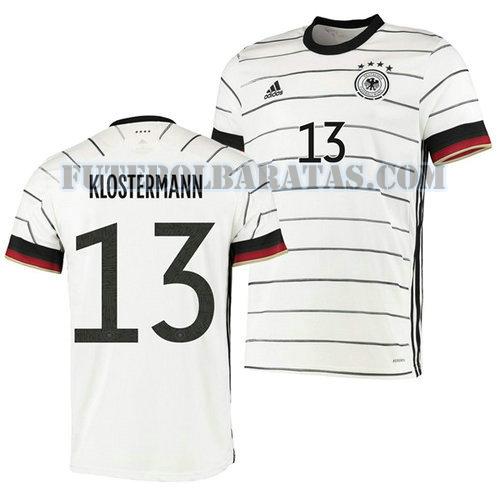 camisa lukas klostermann 13 alemanha 2020 home - branco homens
