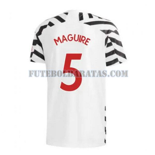 camisa maguire 5 manchester united 2020-2021 third - preto homens