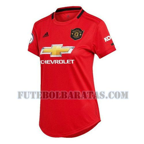 camisa manchester united 2019-2020 home - vermelho mulheres