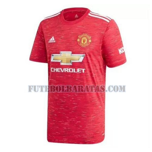 camisa manchester united 2020-2021 home - vermelho homens