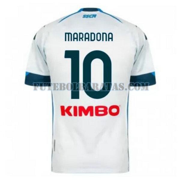 camisa maradona 10 napoli 2020-2021 away - azul homens