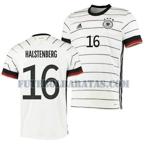 camisa marcel halstenberg 16 alemanha 2020 home - branco homens