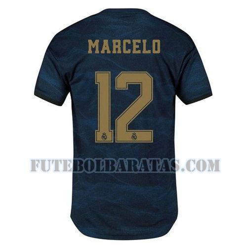 camisa marcelo 12 real madrid 2019-2020 away - azul homens