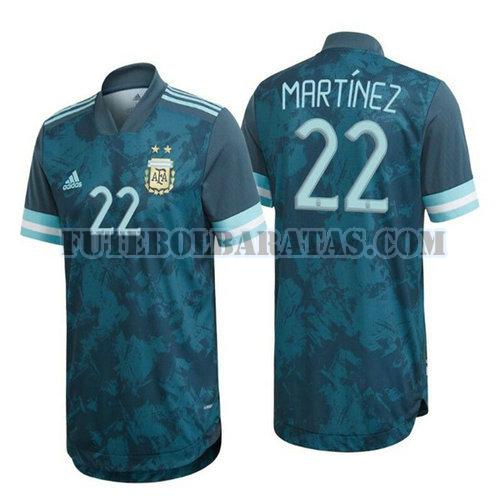 camisa martinez 22 argentina 2020 away - azul homens