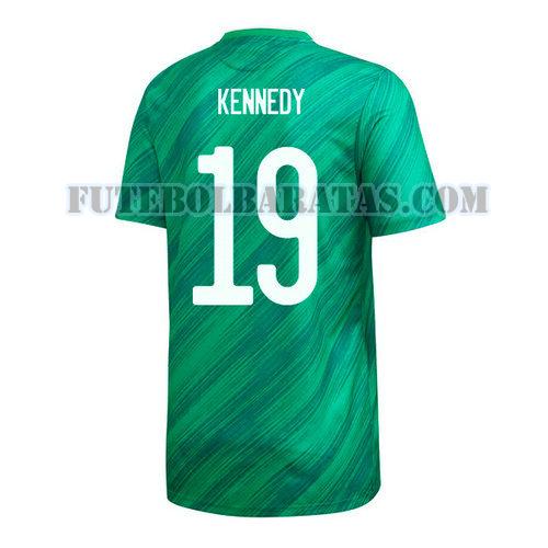 camisa matthew kennedy q9 irlanda do norte 2020 home - verde homens