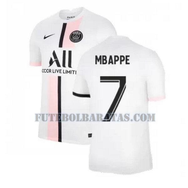 camisa mbappe 7 paris saint-germain 2021 2022 away - homens