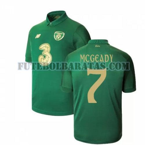 camisa mcgeady 7 irlanda 2020 home - verde homens