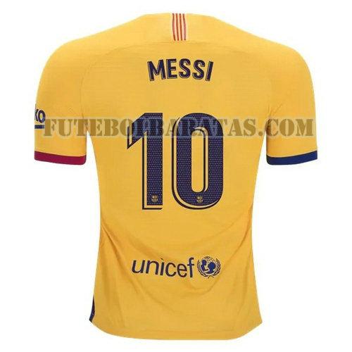 camisa messi 10 barcelona 2019-2020 away - amarelo homens