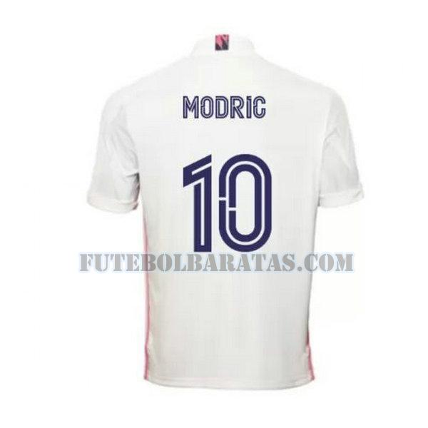 camisa modric 10 real madrid 2020-2021 home - branco homens