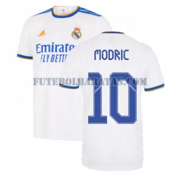 camisa modric 10 real madrid 2021 2022 home - branco homens