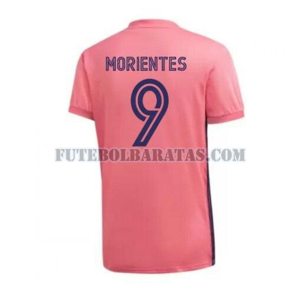 camisa morientes 9 real madrid 2020-2021 away - rosa homens