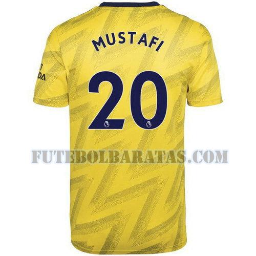 camisa mustafi 20 arsenal 2019-2020 away - amarelo homens