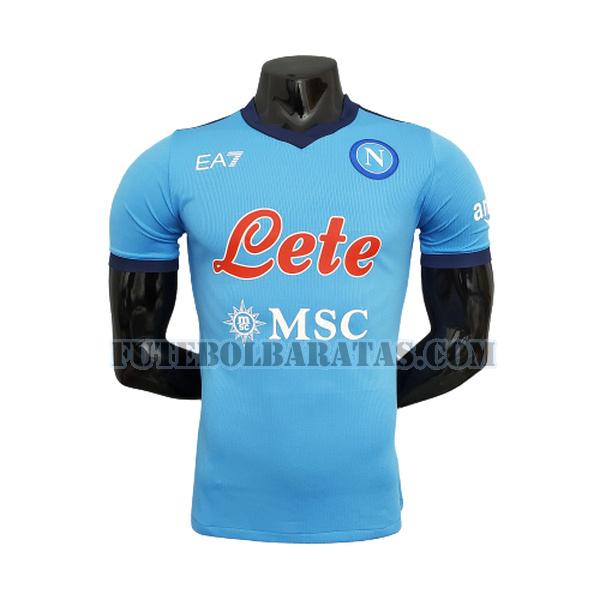 camisa napoli 2021 2022 home player - azul homens
