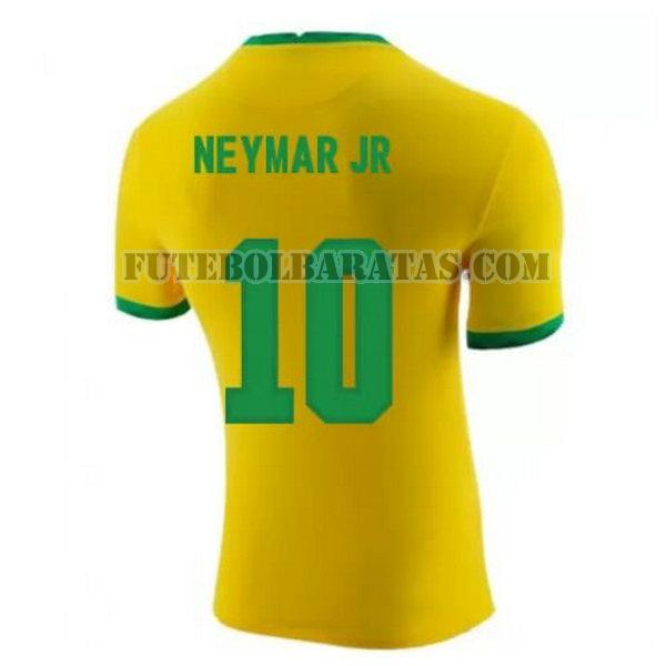 camisa neymar jr 10 brasil 2020-2021 home - amarelo homens