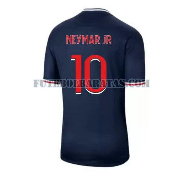 camisa neymar jr 10 paris saint-germain 2020-2021 home - azul homens