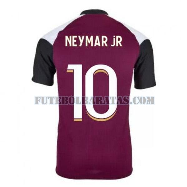 camisa neymar jr 10 paris saint-germain 2020-2021 third - homens