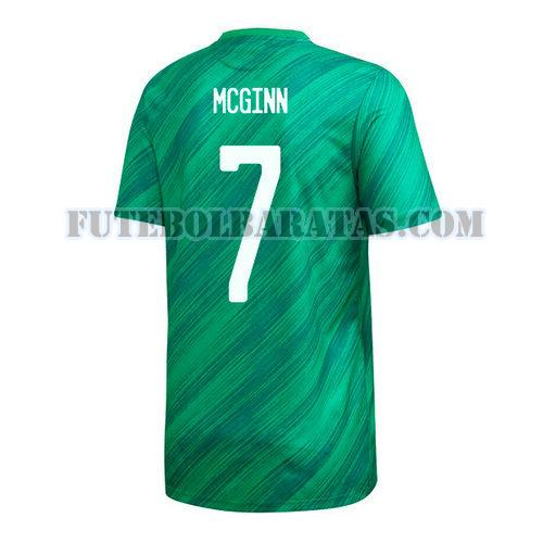 camisa niall mcginn 7 irlanda do norte 2020 home - verde homens