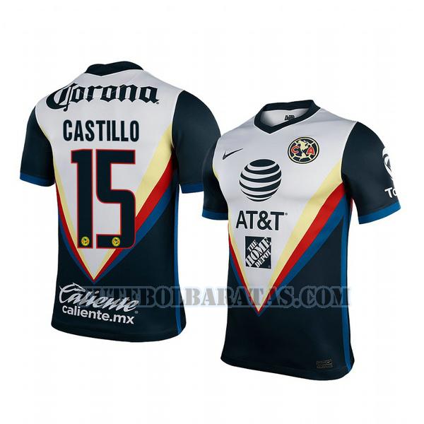 camisa nicolas castillo 15 club américa 2020-2021 away - branco preto homens