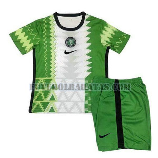 camisa nigéria 2020 home - verde-branco meninos