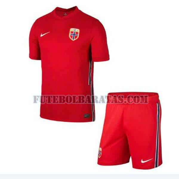 camisa noruega 2021 2022 home - vermelho meninos