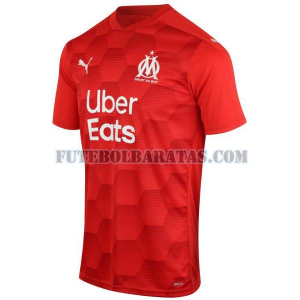 camisa olympique de marseille 2020-2021 goleiro - vermelho homens