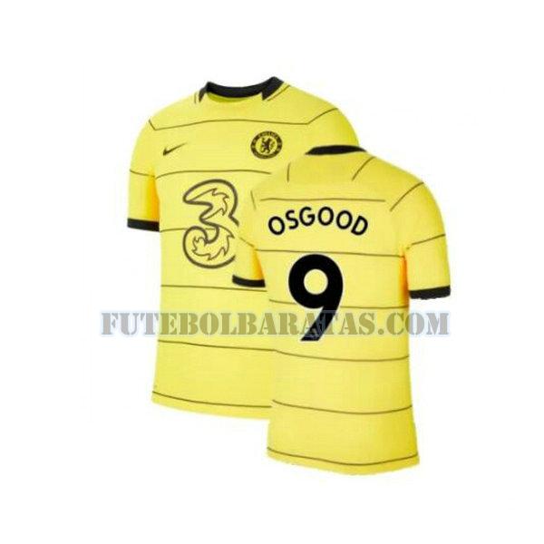 camisa osgood 9 chelsea 2021 2022 third - amarelo homens